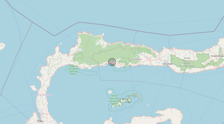 Terremoto Minahassa Peninsula, Sulawesi, Indonesia [Sea: Indonesia] – Magnitudo 6.0