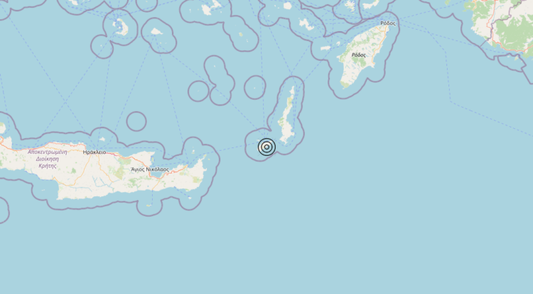 Terremoto Crete, Greece [Sea: Greece] – Magnitudo 5.9
