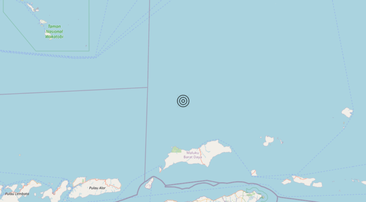 Terremoto Indonesia [Sea] – Magnitudo 5.8