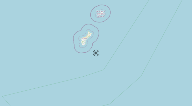 Terremoto Northern Mariana Islands-Guam [Sea] – Magnitudo 5.8