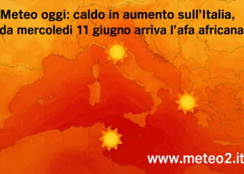 Meteo oggi: caldo in aumento sull’Italia, arriva l’afa africana