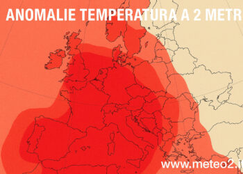 Meteo: la bolla calda non molla, l’Europa resta intrappolata nell’alta pressione