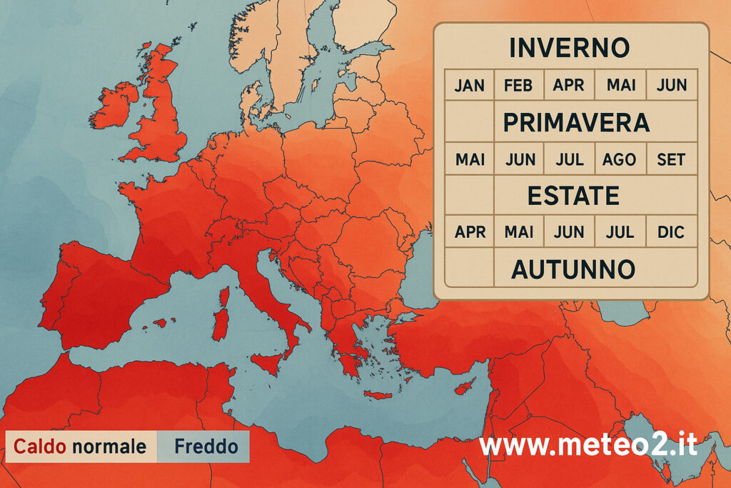 Previsioni meteo stagionali: cosa aspettarsi dall’estate e dai prossimi mesi