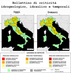 Bollettino di allerta meteo del 15/06/2025