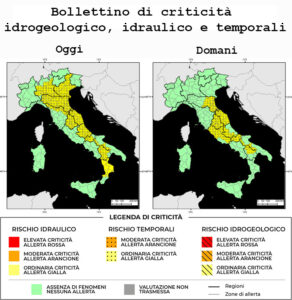 Bollettino di allerta meteo del 16/06/2025