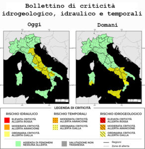 Bollettino di allerta meteo del 17/06/2025
