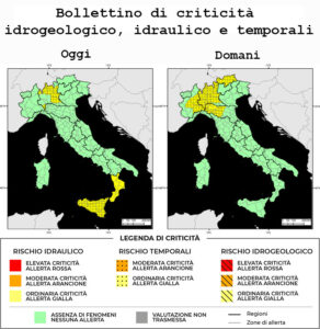 Bollettino di allerta meteo del 20/06/2025
