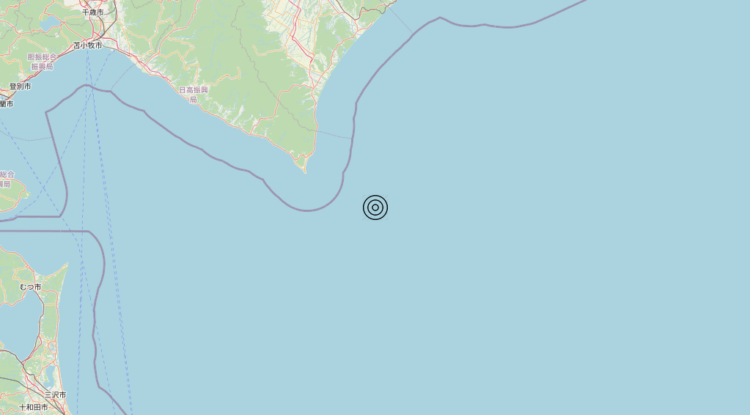 Terremoto Japan [Sea] – Magnitudo 6.0