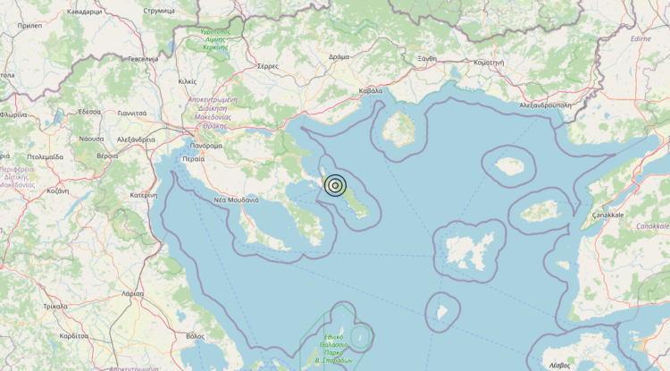 Terremoto Greece [Sea] – Magnitudo 5.4