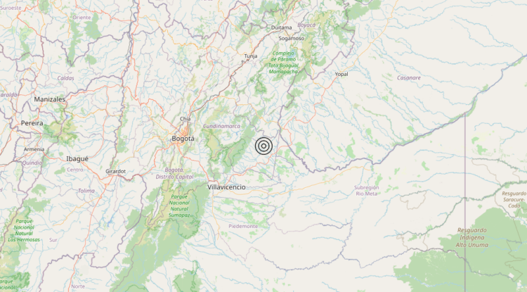 Terremoto Colombia – Magnitudo 6.6