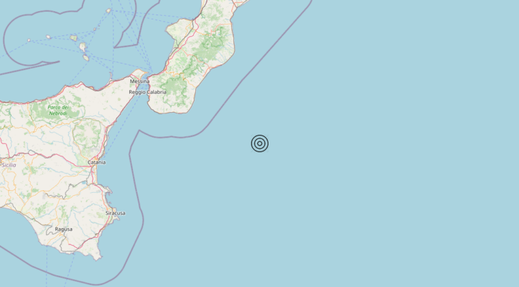 Terremoto Mar Ionio Meridionale (MARE) – Magnitudo 3.3