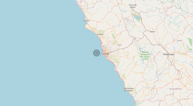 Terremoto Peru (Peruvian point of view) [Sea] – Magnitudo 5.8