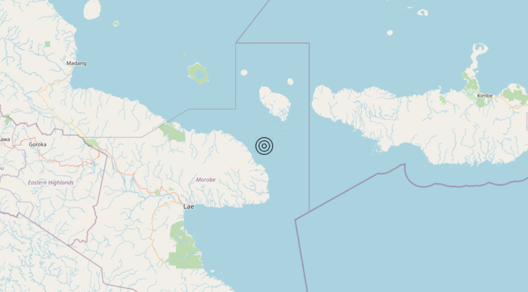 Terremoto Papua New Guinea [Sea] – Magnitudo 5.5