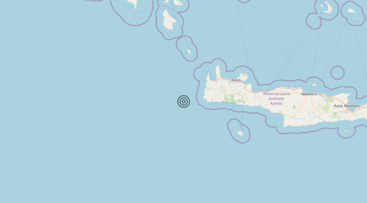 Terremoto Crete, Greece [Sea: Greece] – Magnitudo 4.7