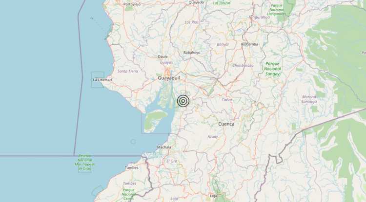 Terremoto Near coast of Ecuador [Land: Ecuador] – Magnitudo 5.5
