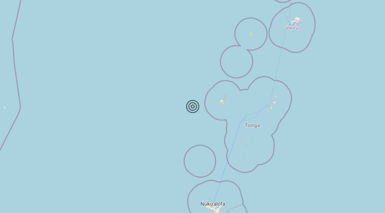 Terremoto Tonga Islands [Sea: Tonga] – Magnitudo 5.8