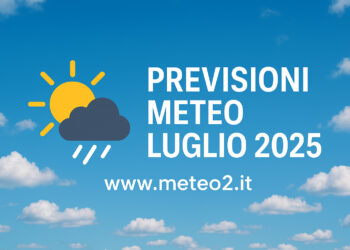 Previsioni meteo luglio 2025: caldo africano e temporali improvvisi