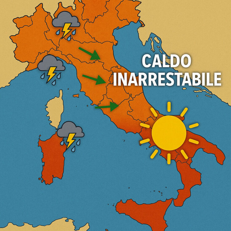 Meteo estate 2025: caldo inarrestabile, ma con sorprese al Nord