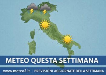 Meteo questa settimana: caldo in attenuazione, ma attenzione ai temporali