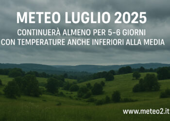 Meteo Luglio 2025: il fresco continuerà per altri 5-6 giorni