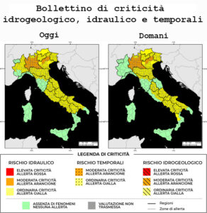 Bollettino di allerta meteo del 07/07/2025