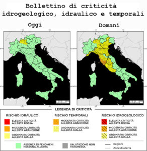Bollettino di allerta meteo del 12/07/2025
