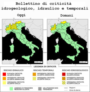 Bollettino di allerta meteo del 19/07/2025