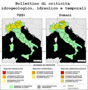 Bollettino di allerta meteo del 24/07/2025