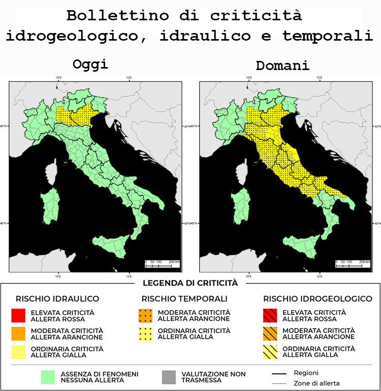 Bollettino di allerta meteo del 27/07/2025 Bollettino di allerta meteo del 27/07/2025