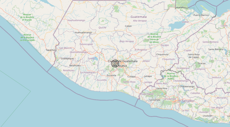 Terremoto Guatemala – Magnitudo 5.7