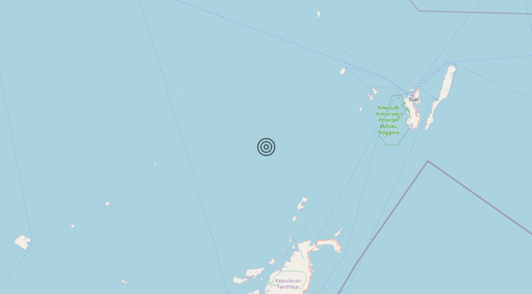 Terremoto Indonesia [Sea] – Magnitudo 6.5