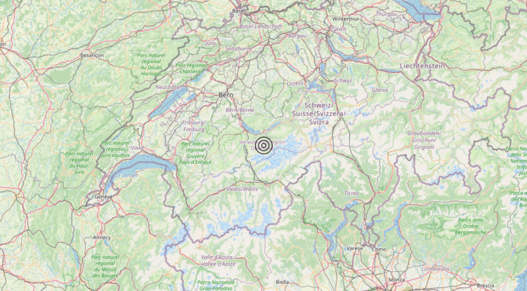 Terremoto Confine Italia-Svizzera (SVIZZERA) – Magnitudo 3.9