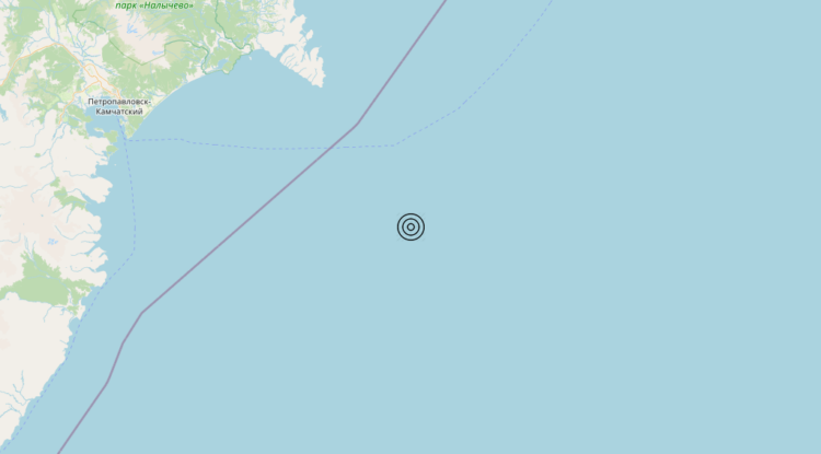 Terremoto Off east coast of Kamchatka Peninsula, Russia [Sea: Russia] – Magnitudo 6.4
