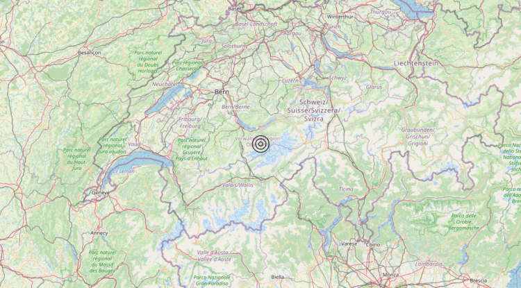 Terremoto Confine Italia-Svizzera (SVIZZERA) – Magnitudo 3.1
