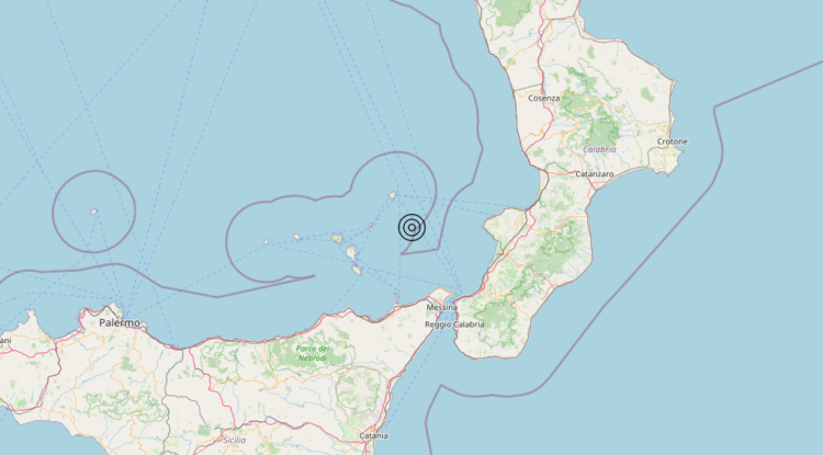 Terremoto Tirreno Meridionale (MARE) – Magnitudo 3.4
