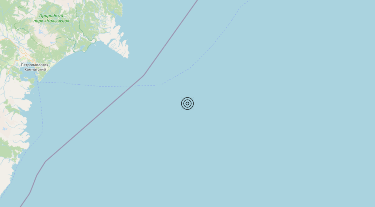 Terremoto Off east coast of Kamchatka Peninsula, Russia [Sea: Russia] – Magnitudo 5.9