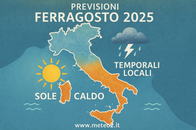 Previsioni Ferragosto 2025: il meteo e la tendenza per fine estate
