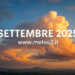 Meteo, previsioni Aeronautica fino al 15 settembre 2025