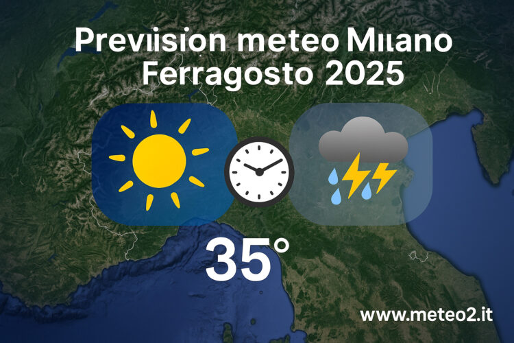 Meteo Milano Ferragosto 2025: caldo e temporali in arrivo Meteo Milano Ferragosto 2025: caldo e temporali in arrivo