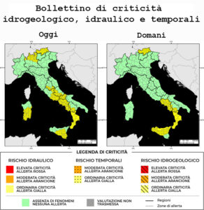 Bollettino di allerta meteo del 15/08/2025
