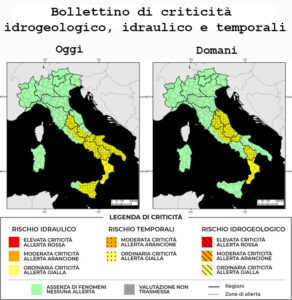 Bollettino di allerta meteo del 17/08/2025