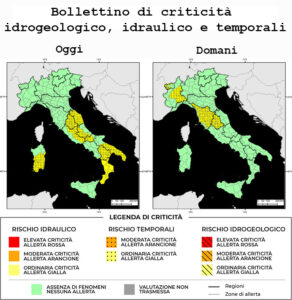 Bollettino di allerta meteo del 18/08/2025