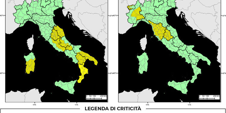 Bollettino di allerta meteo del 18/08/2025