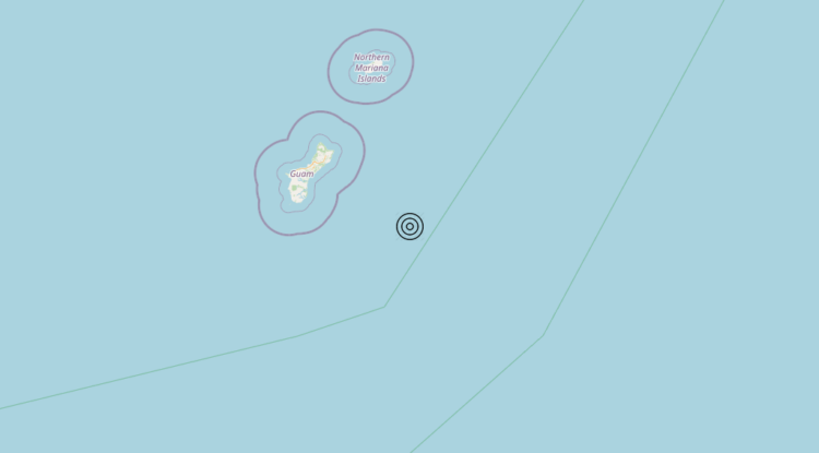 Terremoto Northern Mariana Islands-Guam [Sea] – Magnitudo 6.1