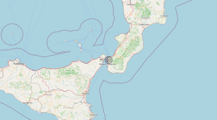 Terremoto 4 km E Reggio di Calabria (RC) – Magnitudo 3.3