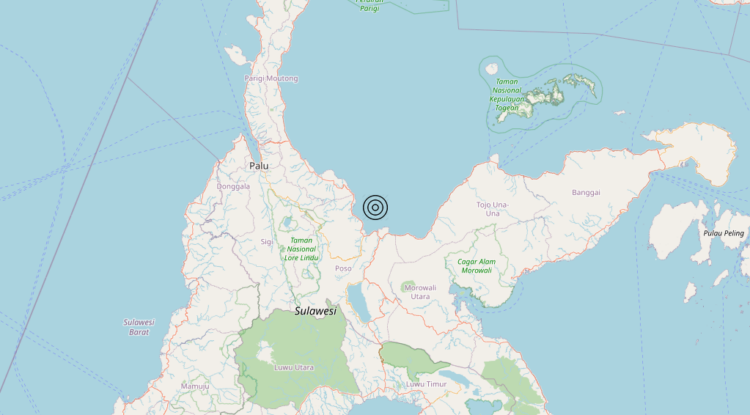 Terremoto Sulawesi, Indonesia [Sea: Indonesia] – Magnitudo 6.0