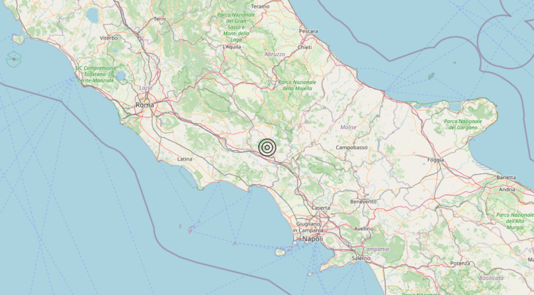 Terremoto 2 km SE Villa Santa Lucia (FR) – Magnitudo 3.0
