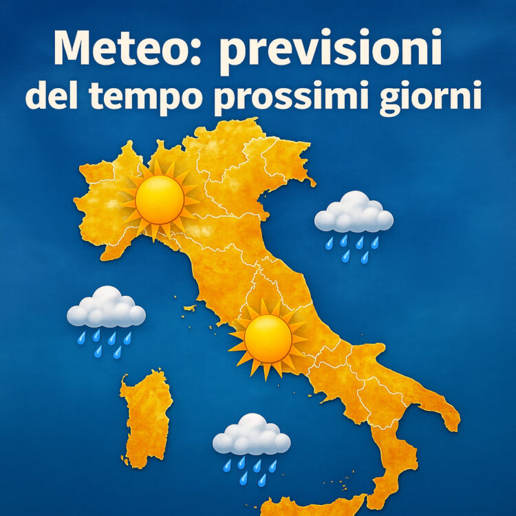 Meteo: previsioni del tempo prossimi giorni