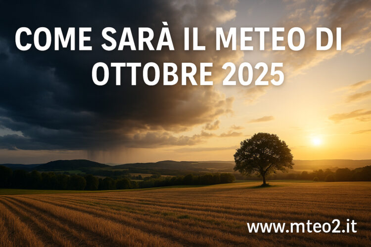 Come sarà il meteo di ottobre 2025. Previsioni per il prossimo mese