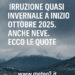 Meteo: irruzione quasi invernale a inizio ottobre 2025. Anche neve. Ecco le quote